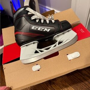 CCM Black and Red Skates with White Interior